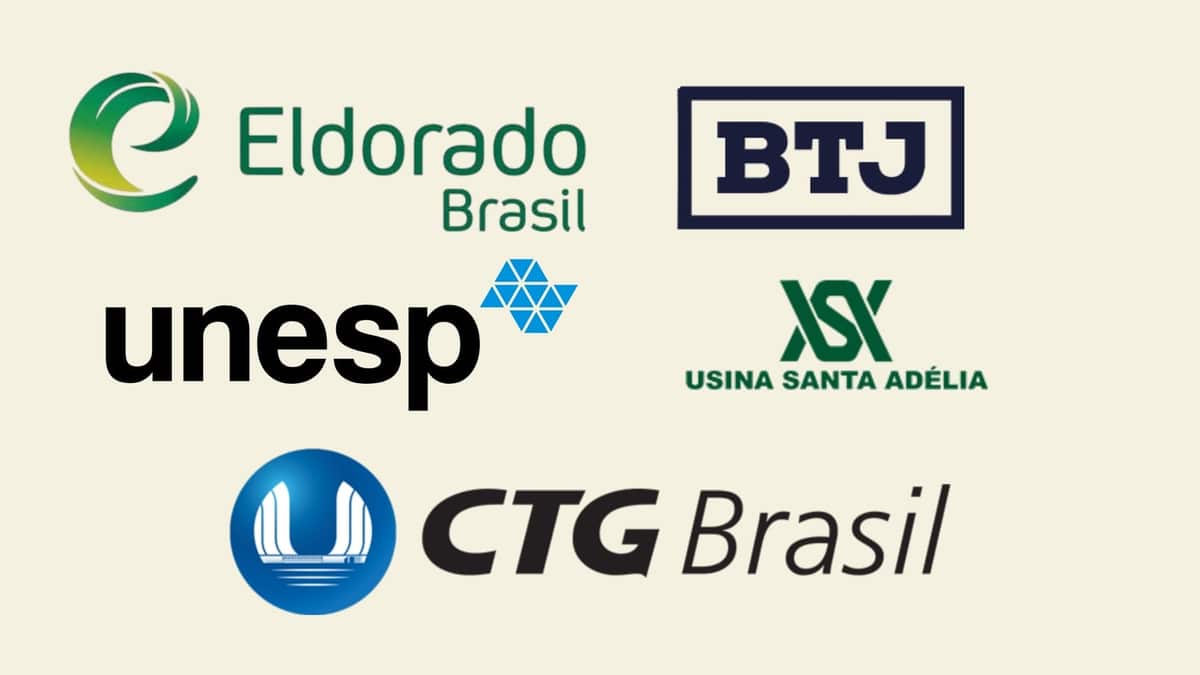 Empresas que se hospedam no Bella Vista Park Hotel: Eldorado Brasil, BTJ, Unesp, Usina Santa Adélia e CTG Brasil